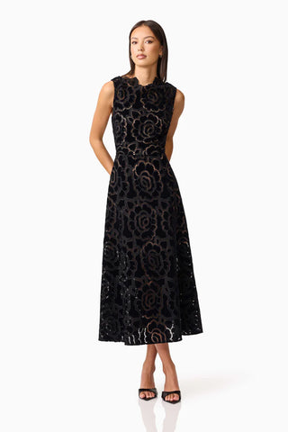 Eris Midi Dress - Black