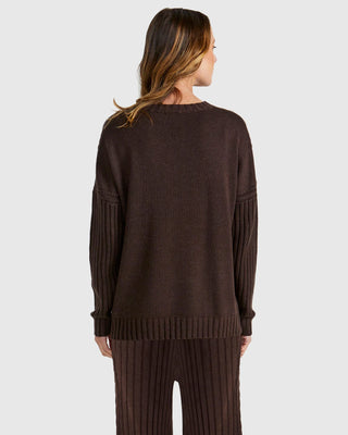 Catalina Knit - Chocolate Brown