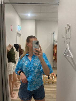 Zara Blouse - Light Blue