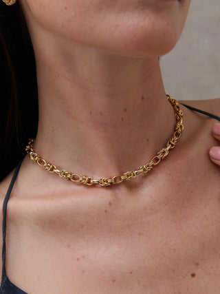Rope Chain 18K Gold Plated Necklace ~ LS2021299