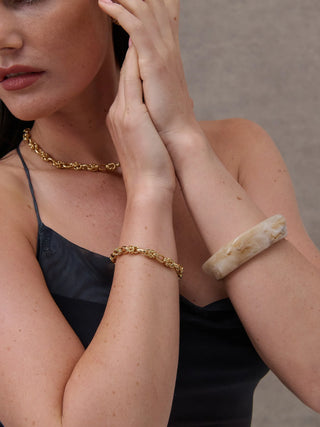 Rope Chain 18K Gold Plated Necklace ~ LS2021299