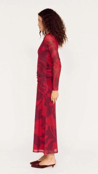 Airi Mesh Midi Dress