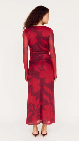 Airi Mesh Midi Dress