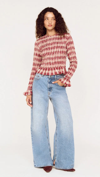 Elodie Slouchy Jeans - Mid Blue