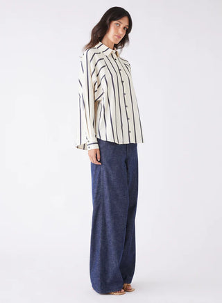 Origin Stripe Shirt - Indigo Stripe