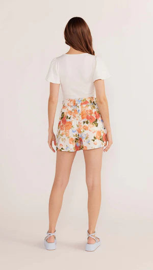 Odette Flutter Sleeve Tee - Ivory