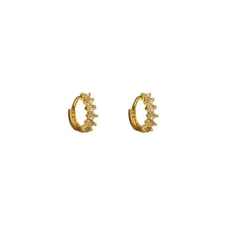 Sonia Crystal Huggies - Gold