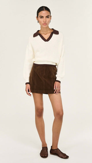 Nina Faux Suede Mini Skirt