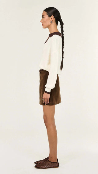 Nina Faux Suede Mini Skirt