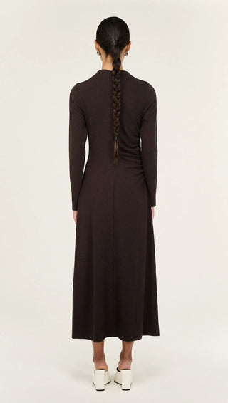 Tilda Midi Dress - Chocolate