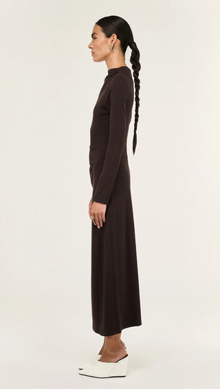 Tilda Midi Dress - Chocolate
