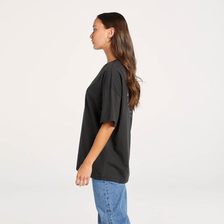 Boxy Slouch Tee - Butterfly Black