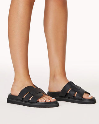 ZANNA SLIDES - BLACK