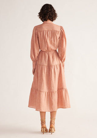 INES MIDI DRESS - DUSTY PINK