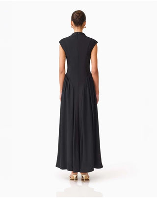 Olenna High Neck Gown - Black