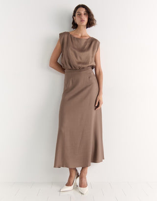 Willa Midi Skirt - Truffle