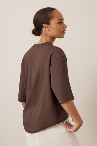 Luna Relaxed tee - Brunette