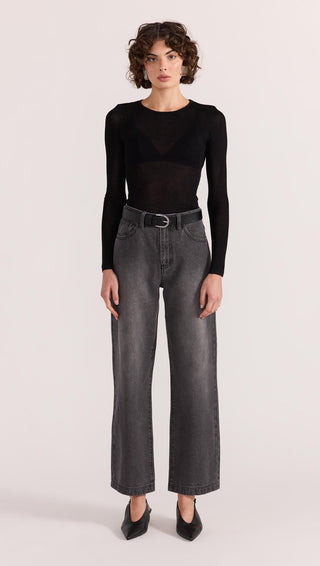 Sutton crop jeans- dark grey