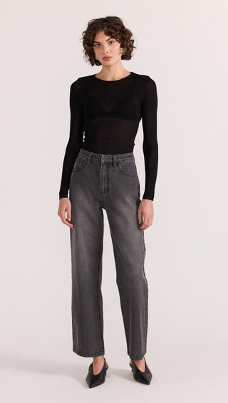 Sutton crop jeans- dark grey