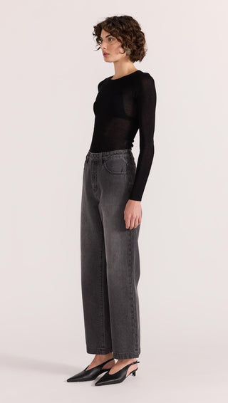 Sutton crop jeans- dark grey