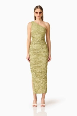 Fiorella Midi Dress - Pistachio Green