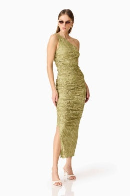 Fiorella Midi Dress - Pistachio Green