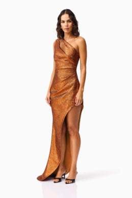 Sapphira Asym Gown - Copper