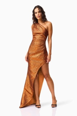Sapphira Asym Gown - Copper