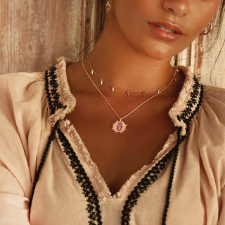 Sahara Dagger Chocker Necklace in Rose Gold