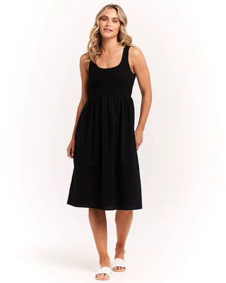 VIENNA SLEEVELESS DRESS - BLACK