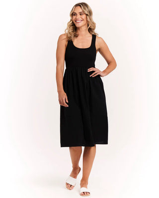 VIENNA SLEEVELESS DRESS - BLACK