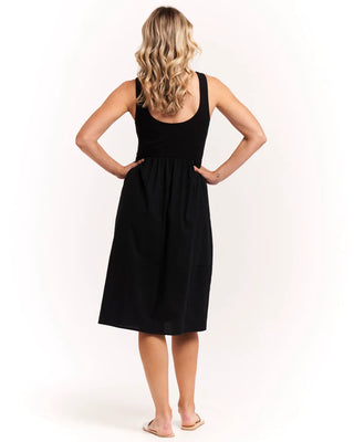 VIENNA SLEEVELESS DRESS - BLACK