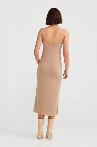 ASTRID DRESS - TAUPE