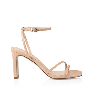 KIMMY SLIM STRAPPY HEELS NUDE SMOOTH