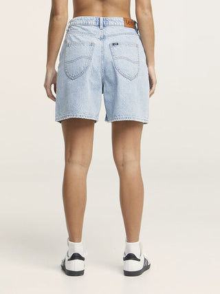 HIGH BAGGY SHORT - GENIE BLUE