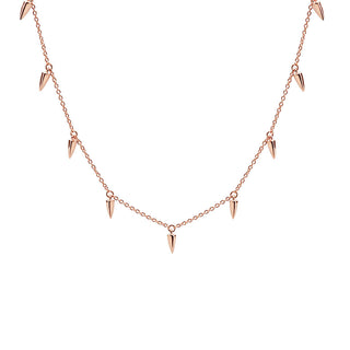 Sahara Dagger Chocker Necklace in Rose Gold