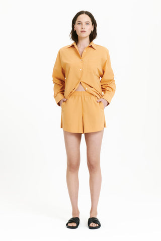 CRUZ POPLIN SHORT -MANDARIN